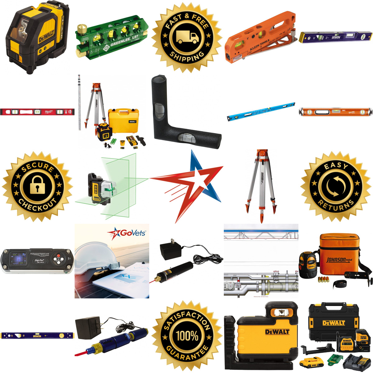 A selection of Levels products on GoVets