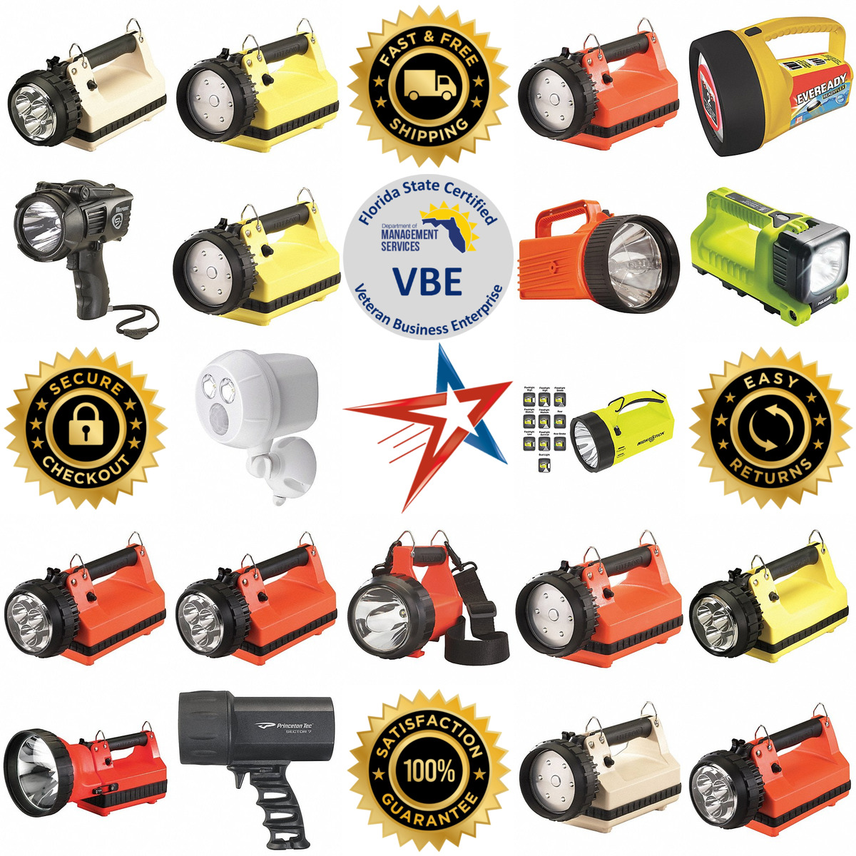 A selection of Spotlights and Floodlights products on GoVets