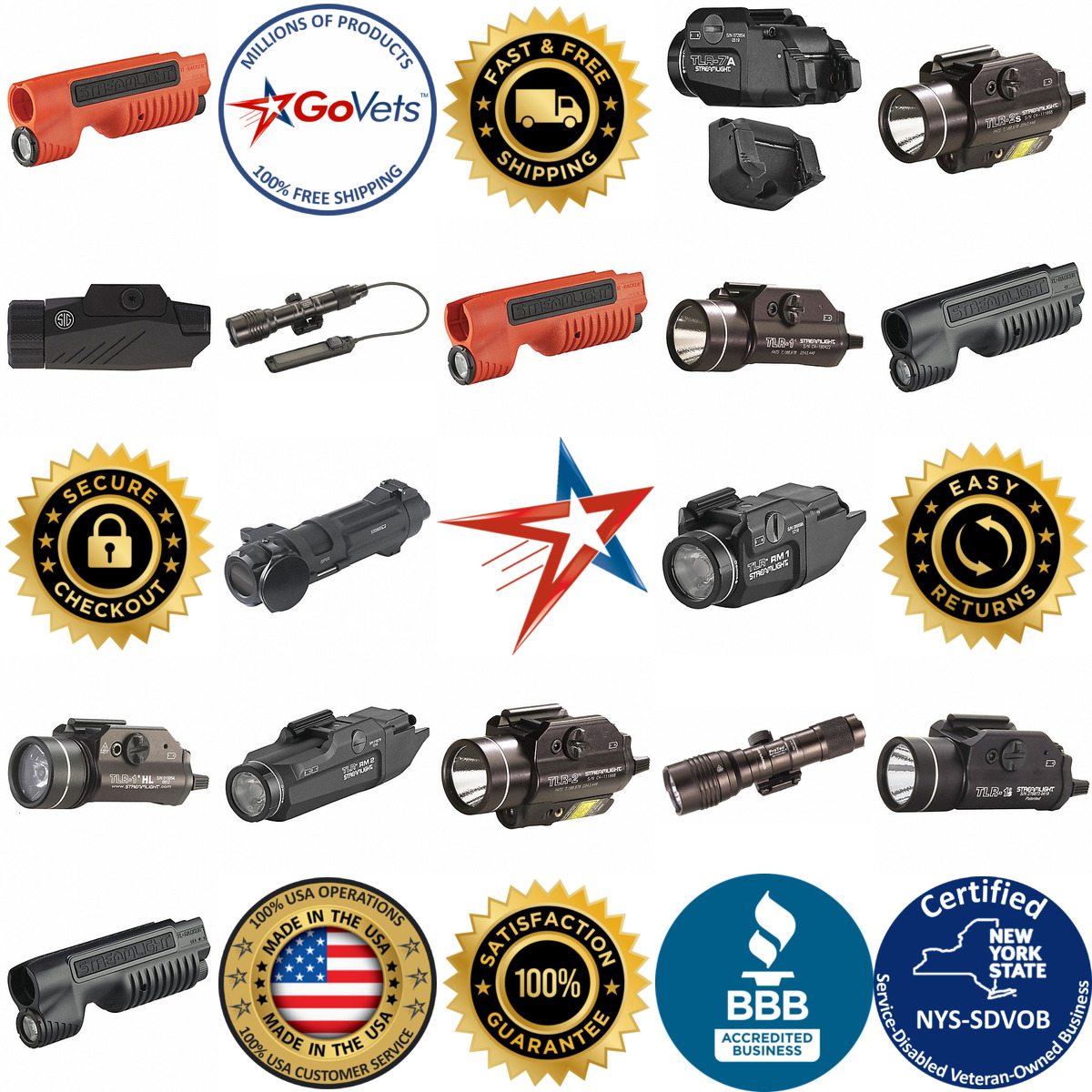 A selection of Weapon Mounted Tactical Lights products on GoVets