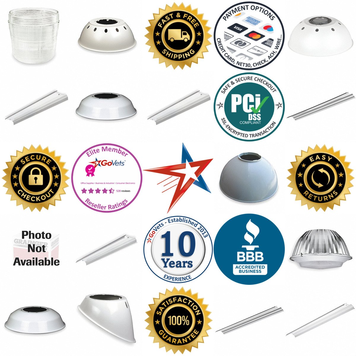 A selection of Replacement Reflectors and Refractors products on GoVets