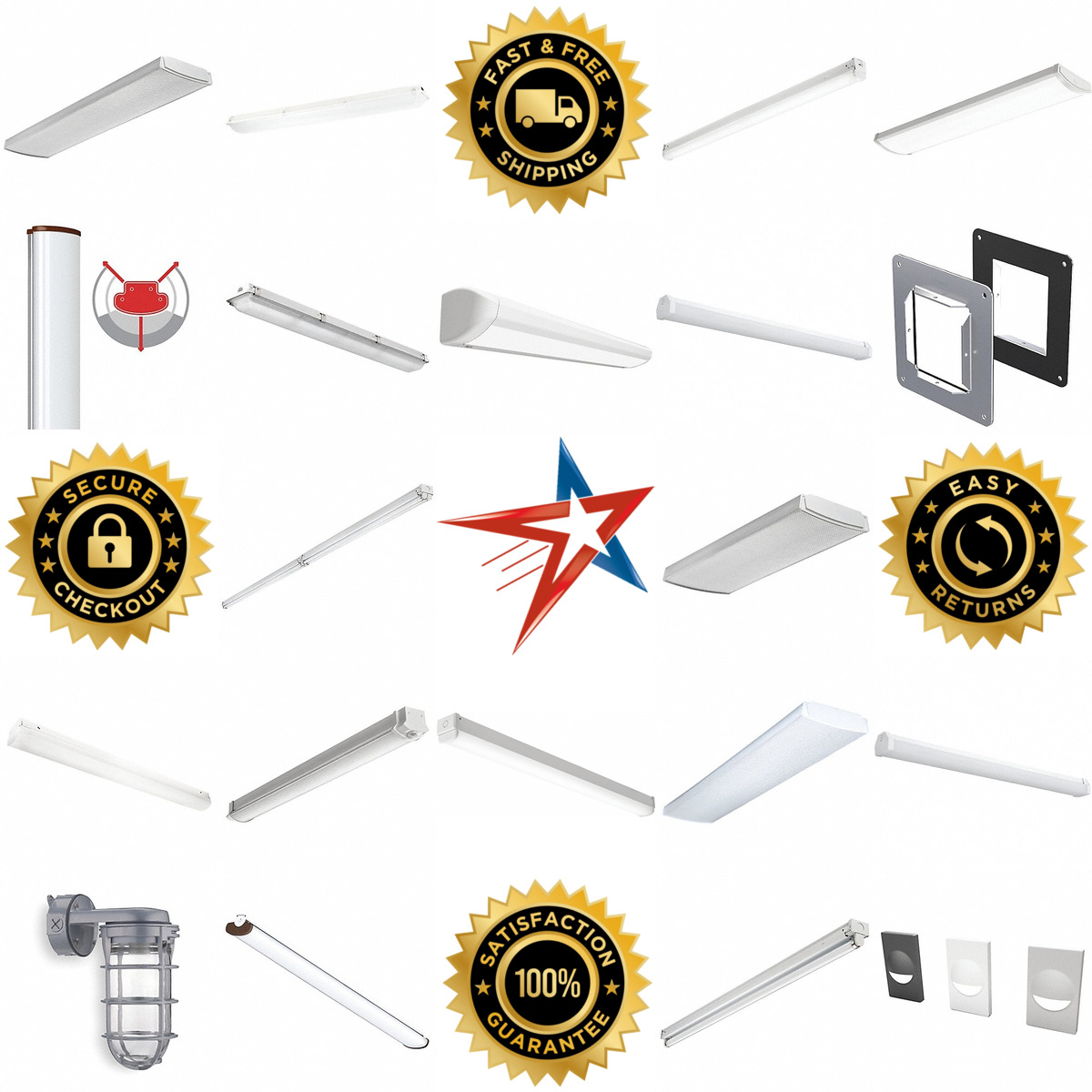 A selection of Surface Mount Fixtures products on GoVets