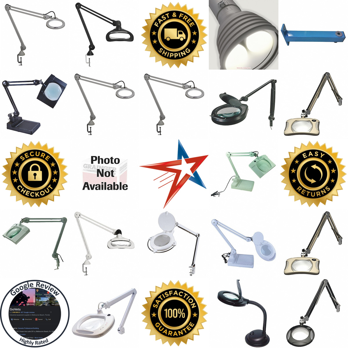 A selection of Magnifier Lights products on GoVets