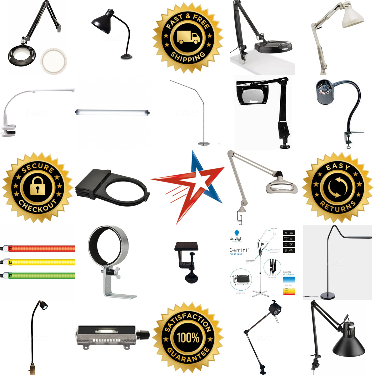 A selection of Task and Machine Lights products on GoVets