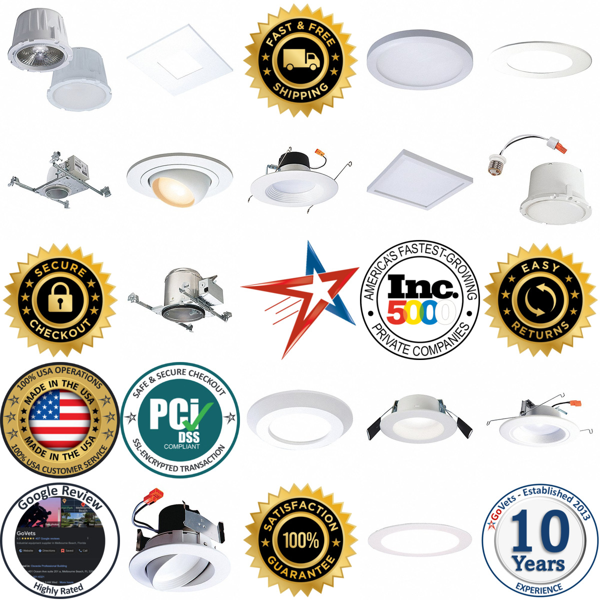 A selection of Recessed Down Light Housings products on GoVets