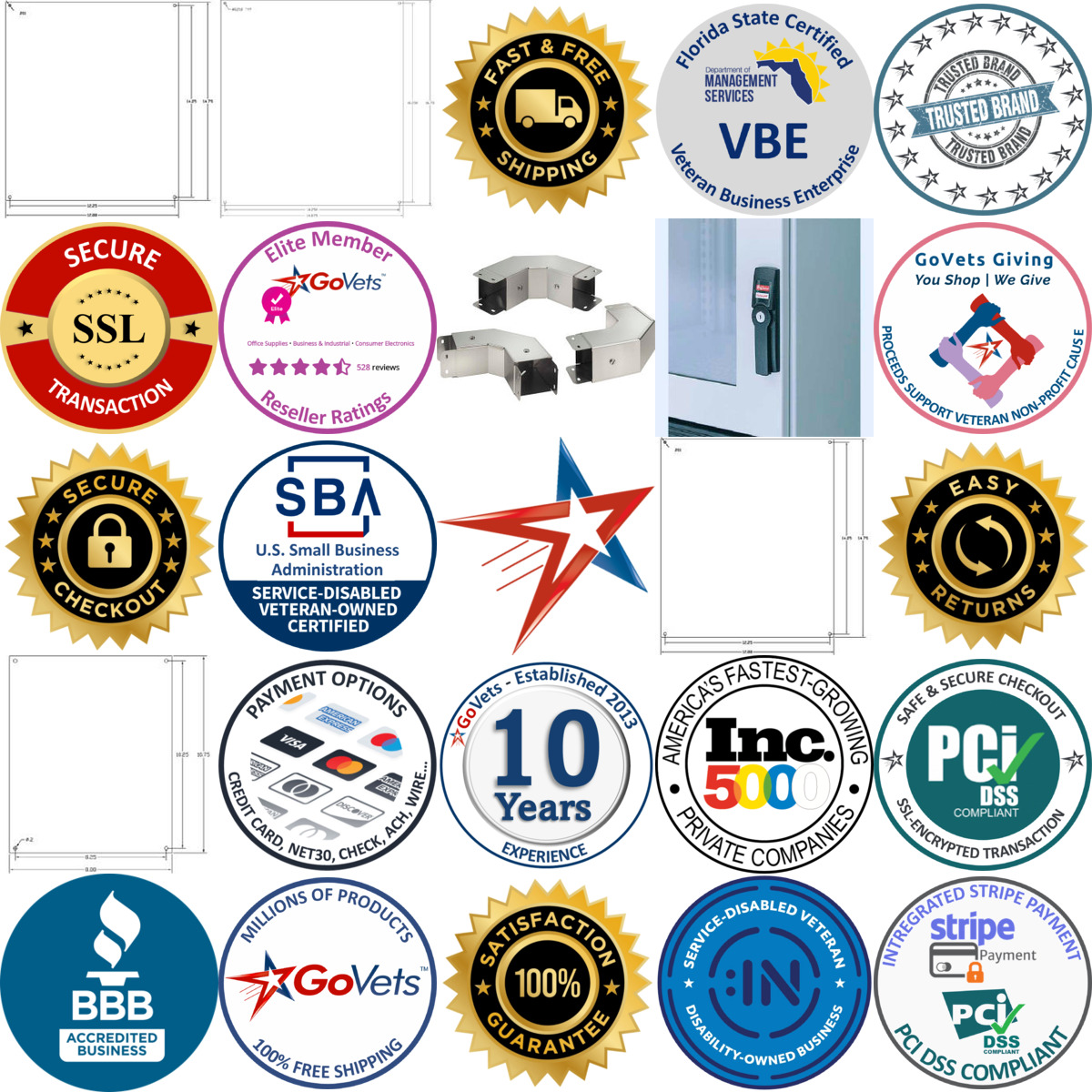 A selection of Covers and Plates products on GoVets