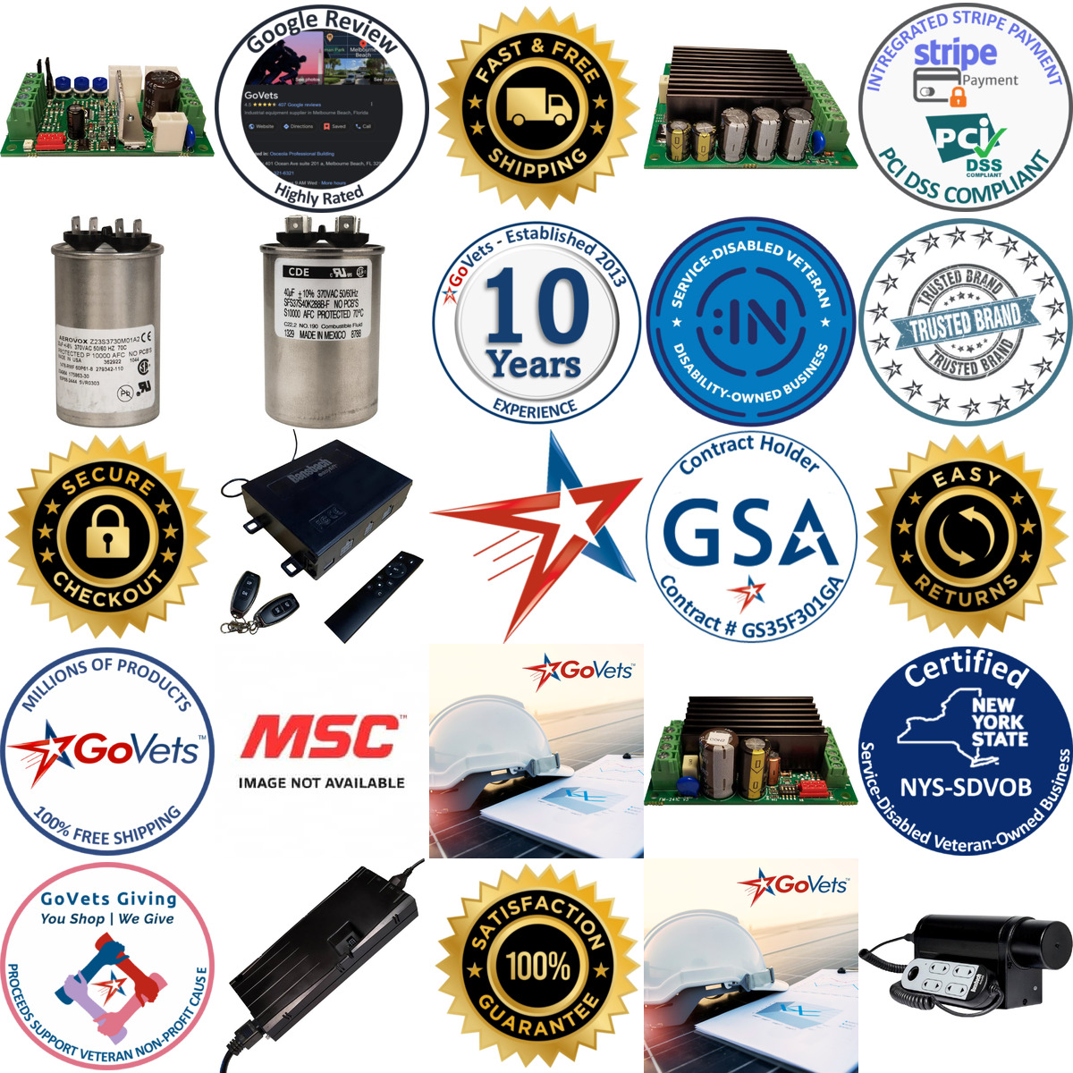 A selection of Electromechanical Actuator Controls Capacitors and Relays products on GoVets