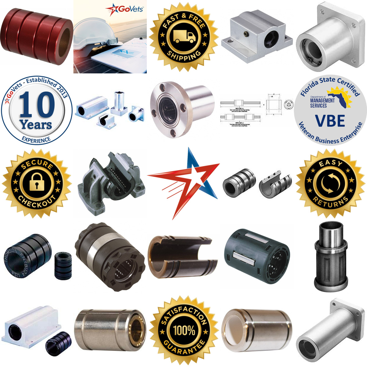 A selection of Linear Bearings products on GoVets