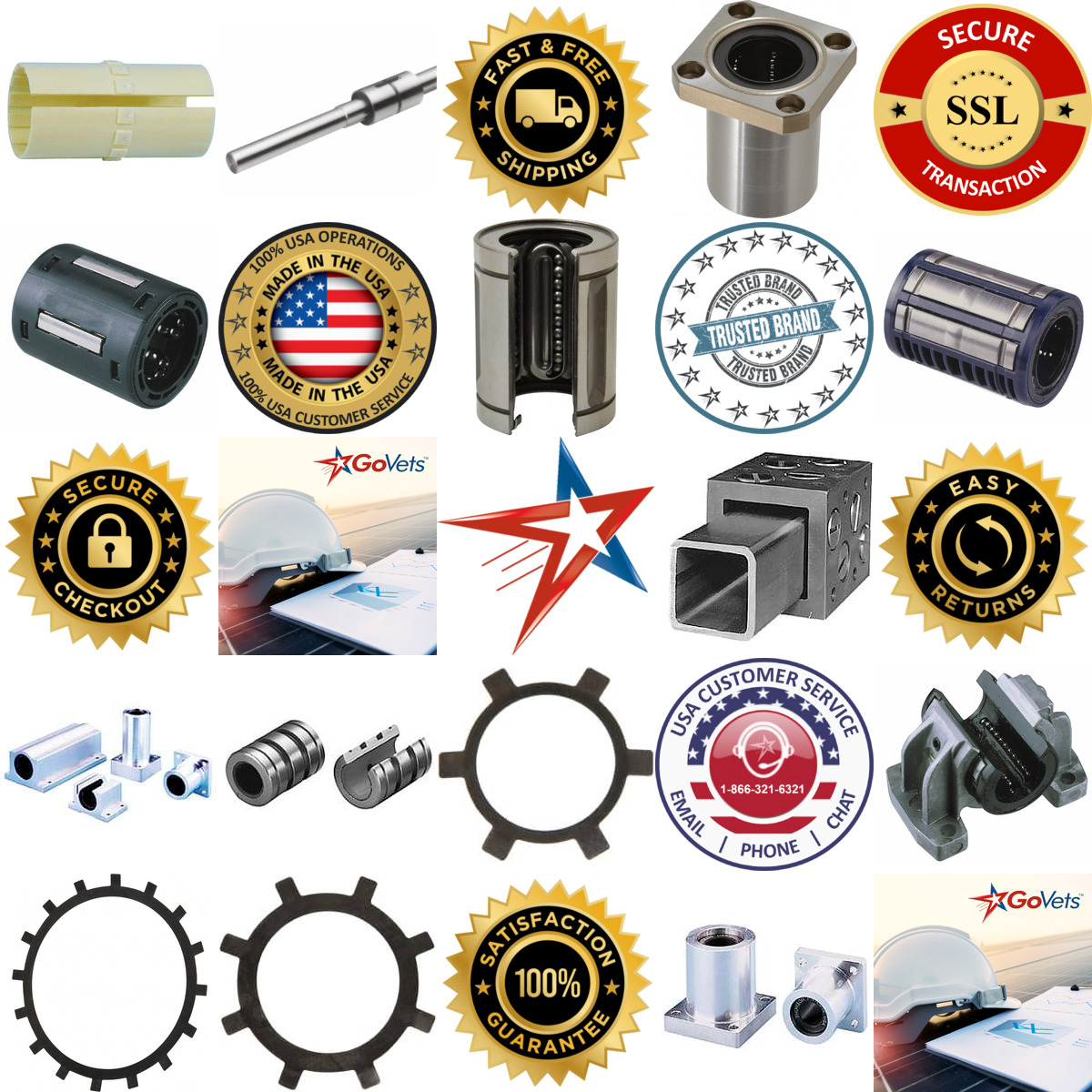 A selection of Linear Motion Bearings products on GoVets