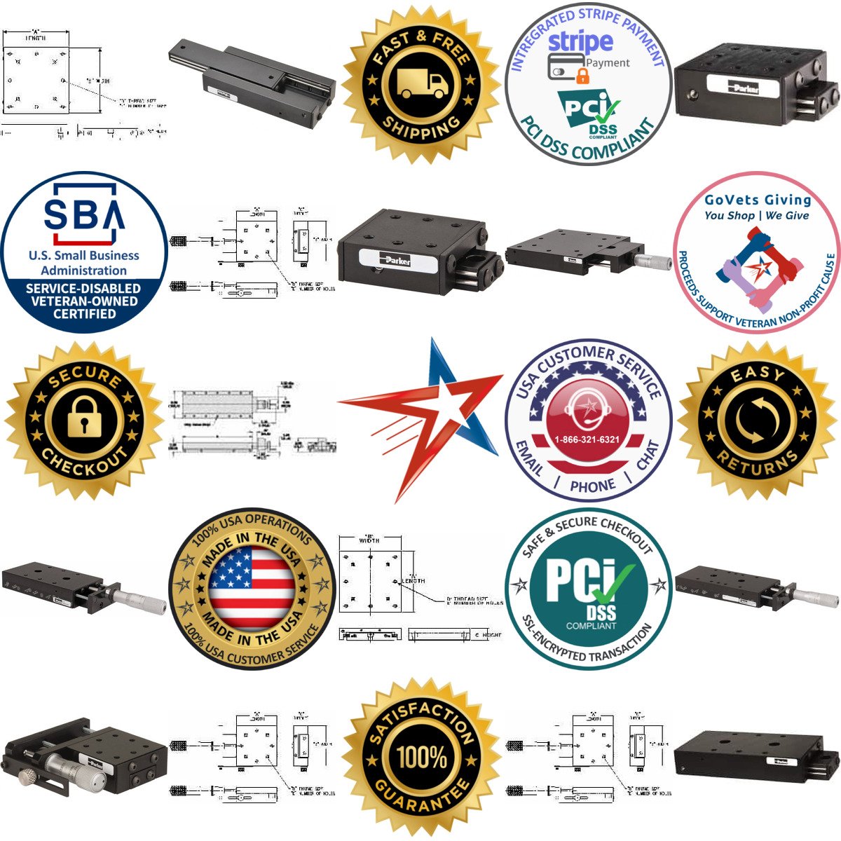 A selection of Slide Tables products on GoVets