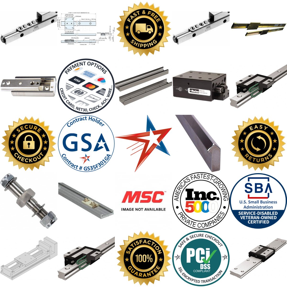 A selection of Linear Motion Guide Systems products on GoVets