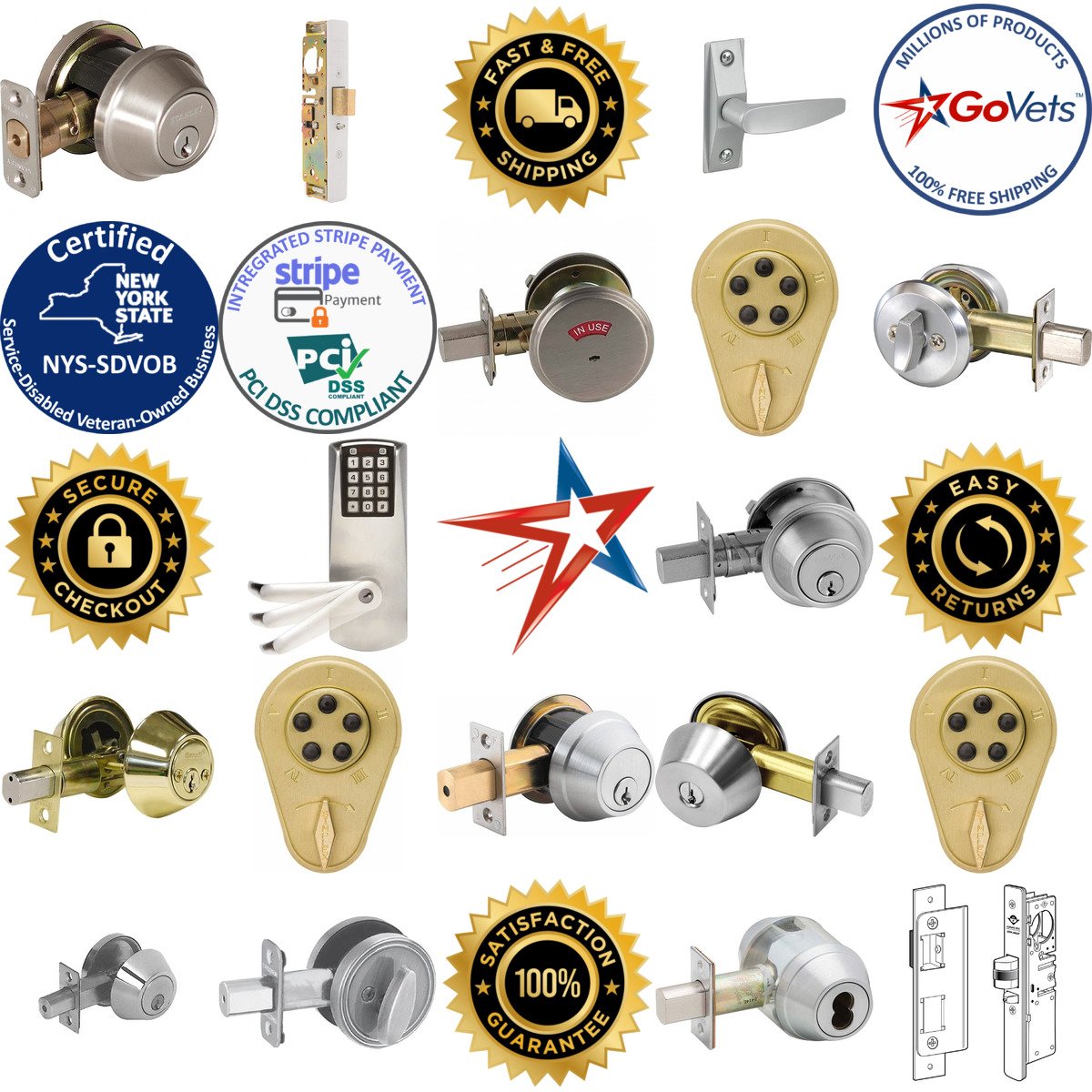 A selection of Deadbolts products on GoVets