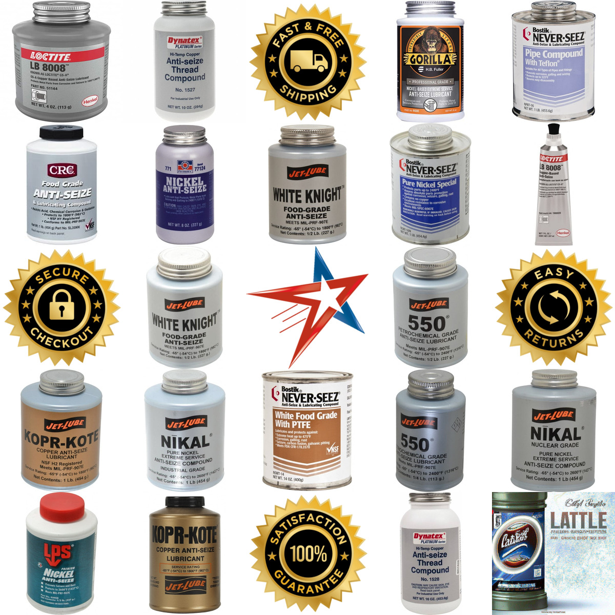 A selection of Anti Seize Lubricants products on GoVets