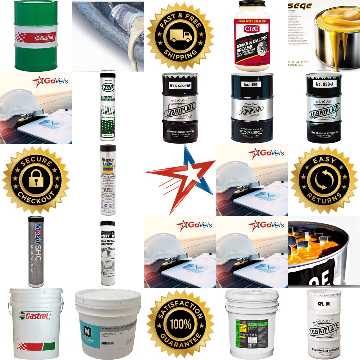 A selection of Grease products on GoVets