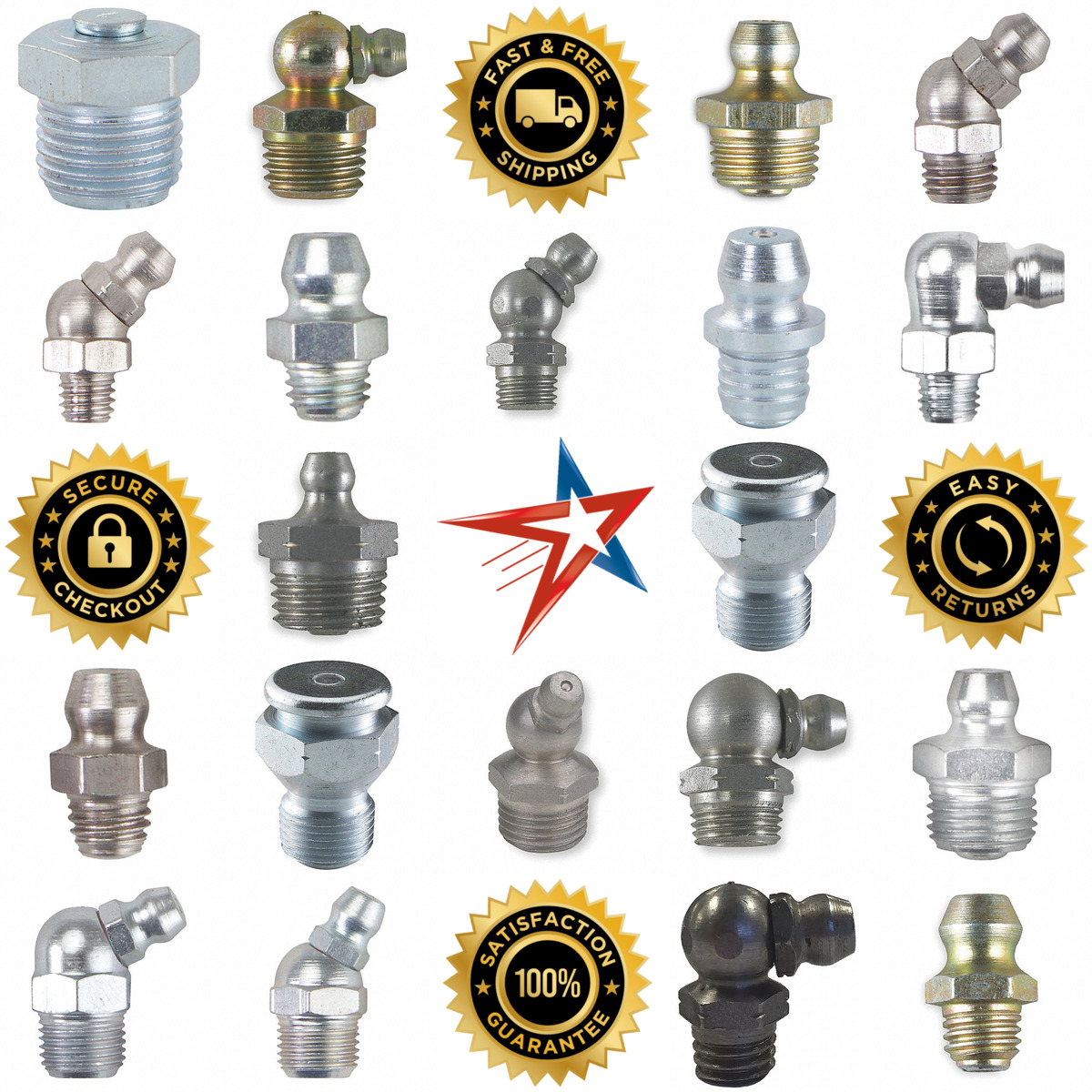 A selection of Grease Fittings products on GoVets