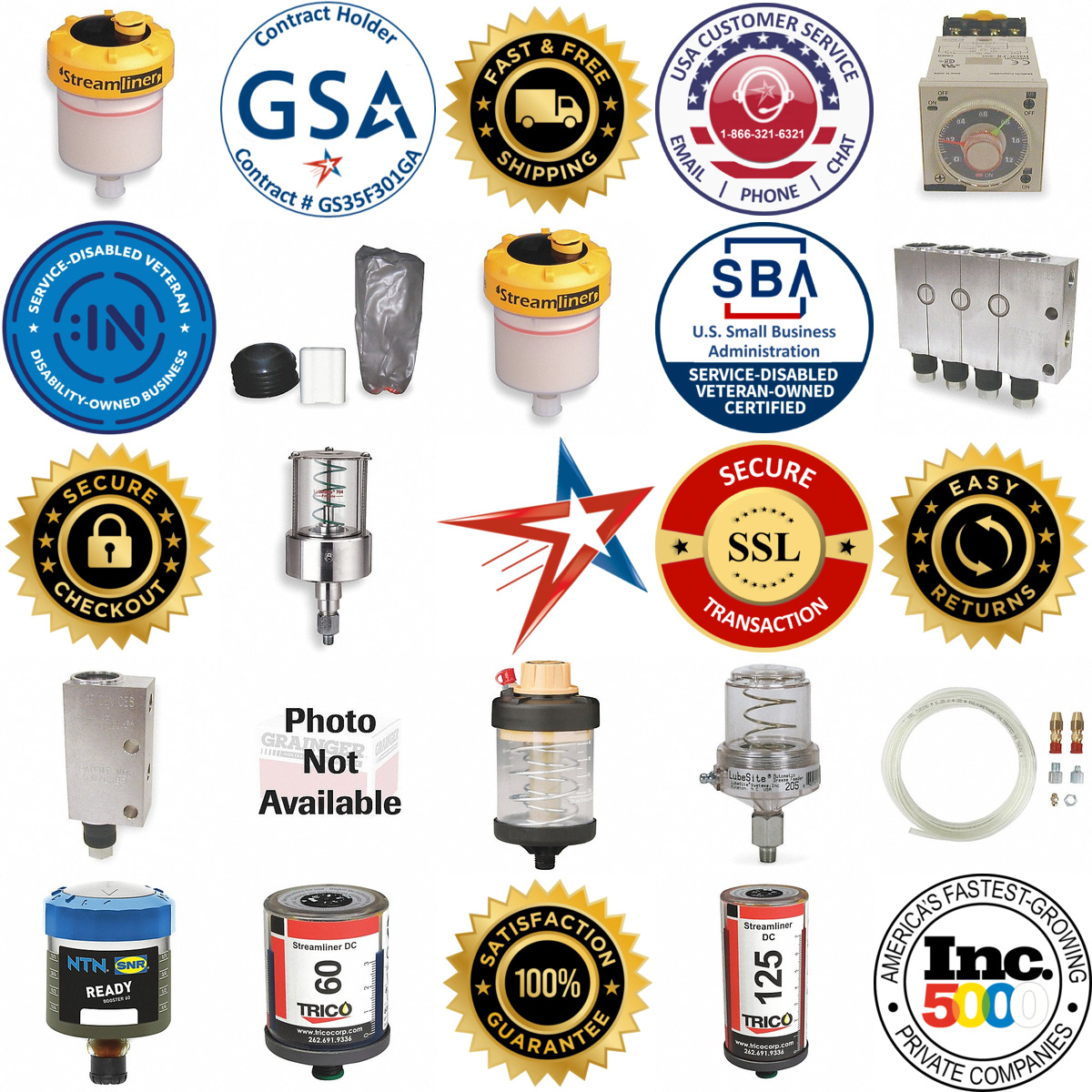 A selection of Grease Feeders and Precision Metering Pumps products on GoVets