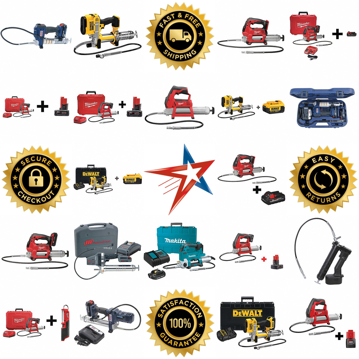 A selection of Cordless Grease Guns products on GoVets