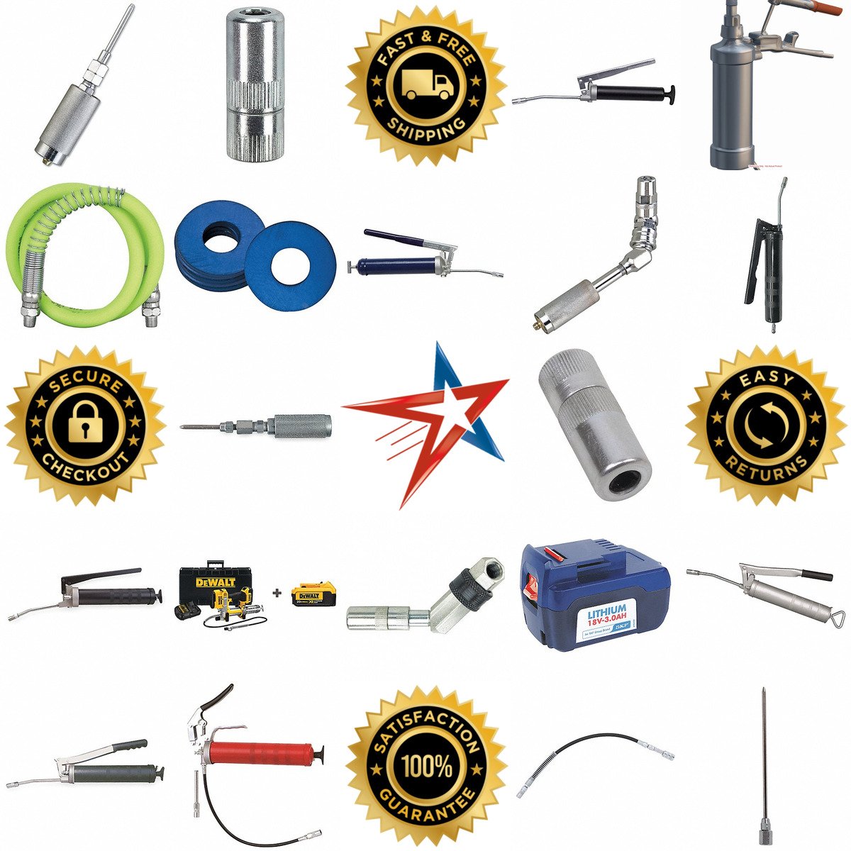 A selection of Grease Guns products on GoVets