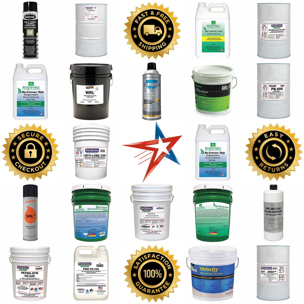 A selection of Chain Cable and Wire Rope Lubricants products on GoVets