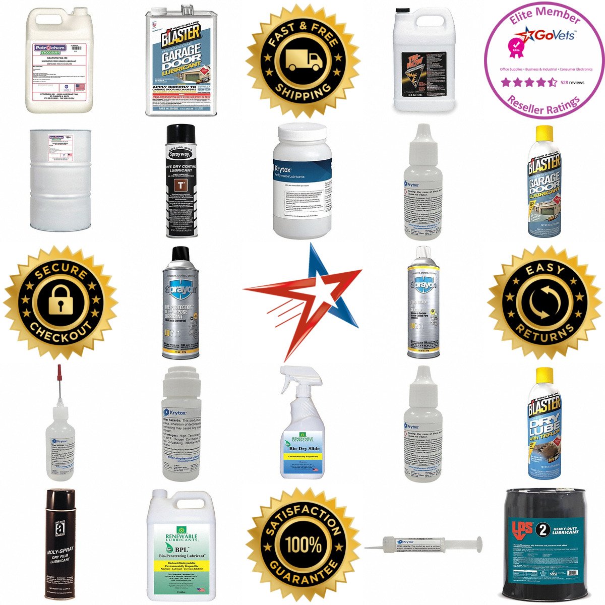 A selection of Lubricant products on GoVets