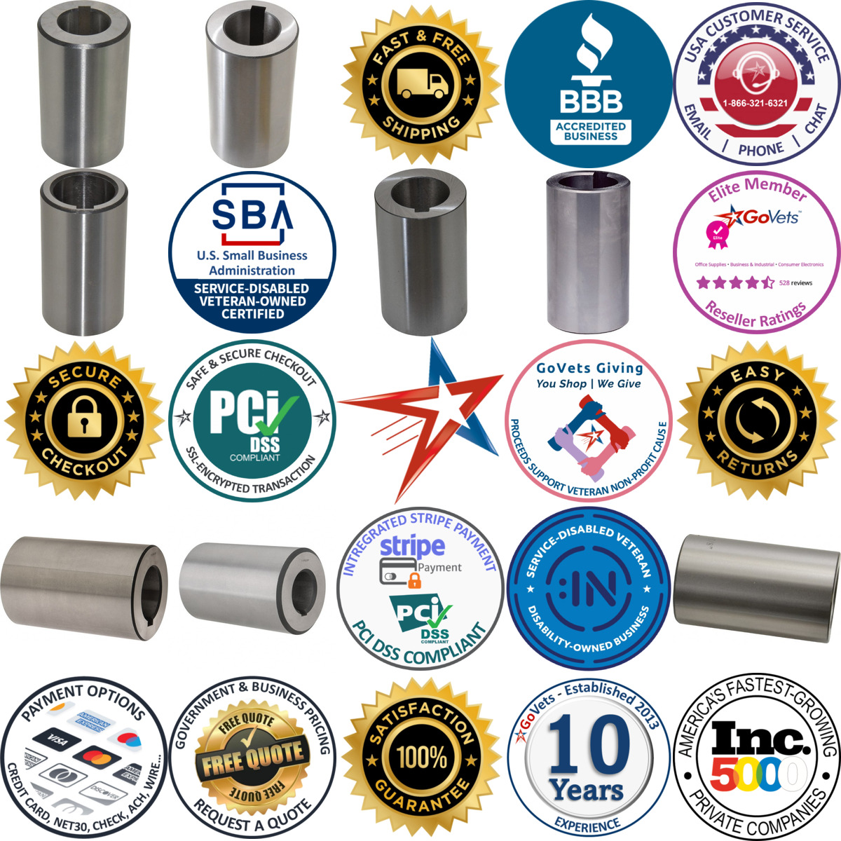 A selection of Machine Tool Arbor Bushings products on GoVets