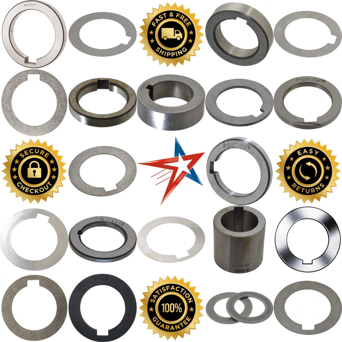 A selection of Machine Tool Arbor Spacers products on GoVets