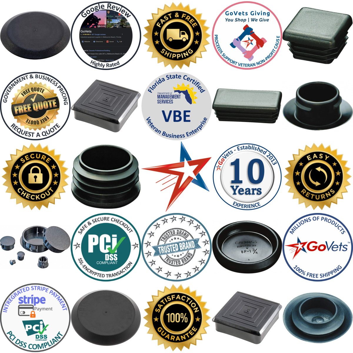 A selection of Finishing Plugs products on GoVets