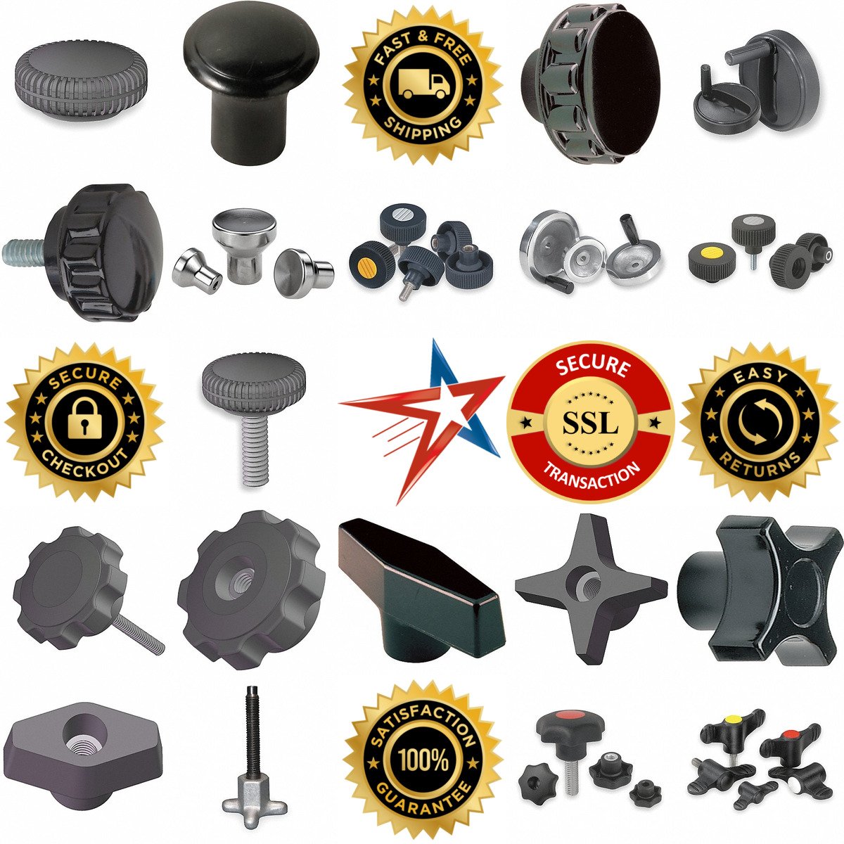 A selection of Clamping Workholding and Positioning   Hand Knob products on GoVets