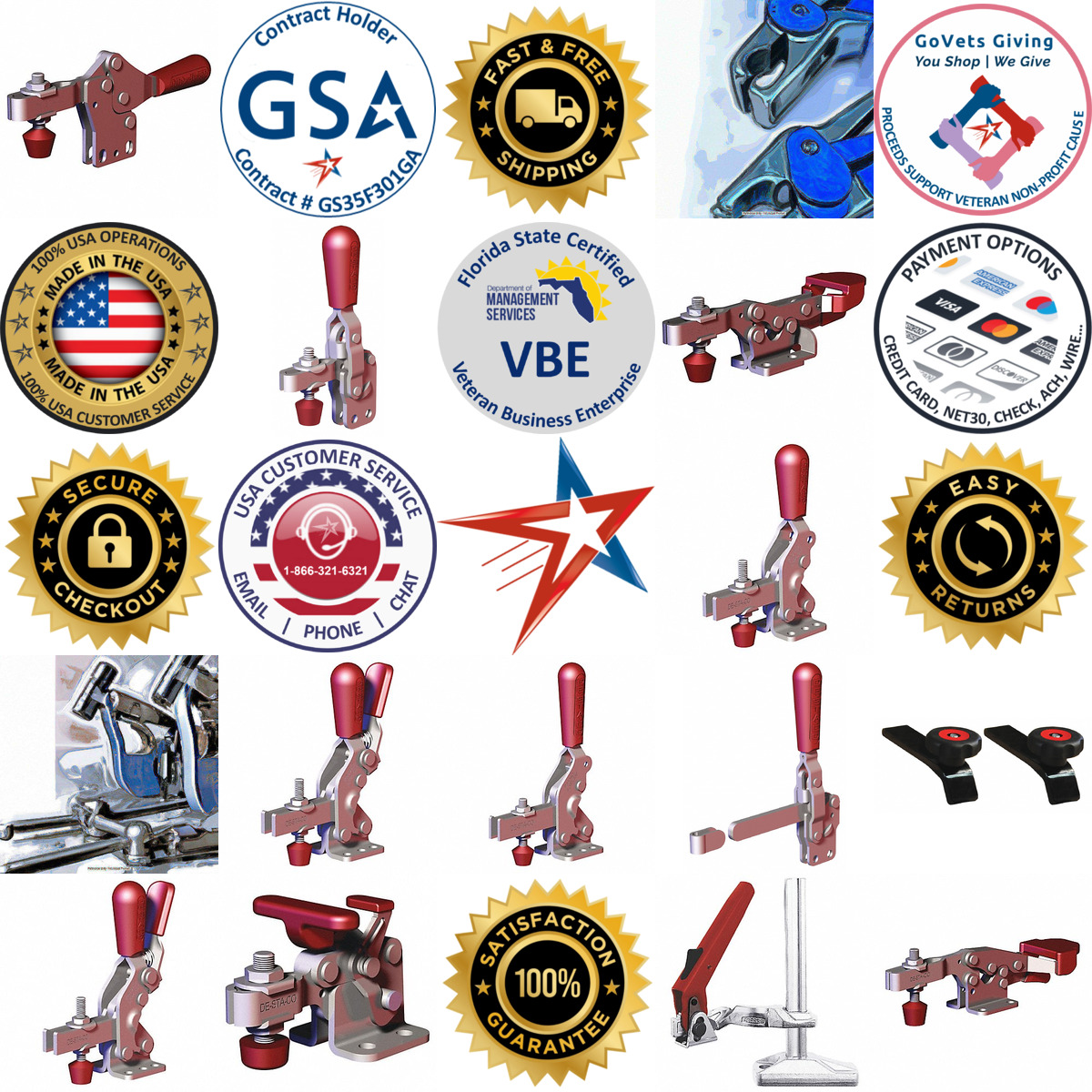 A selection of Hold Down Clamps products on GoVets