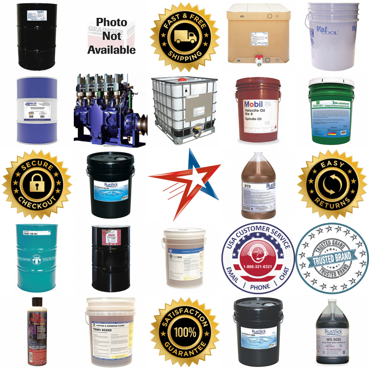 A selection of Cutting Fluids and Coolant Systems   Cutting Oils products on GoVets