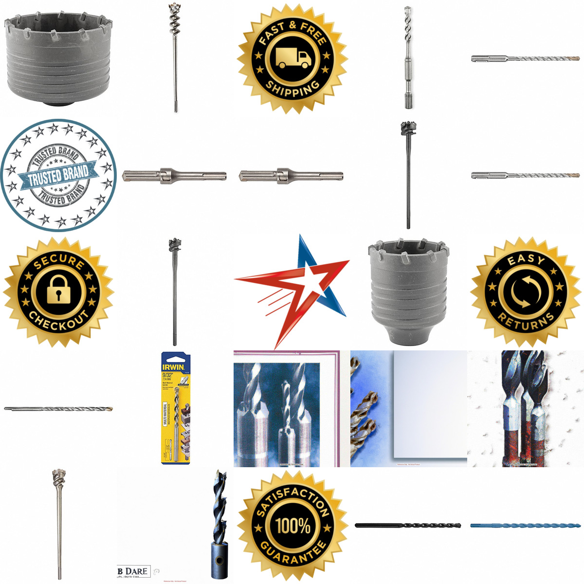 A selection of Carbide Tipped Large and Deep Thru Hole Drill Bits products on GoVets