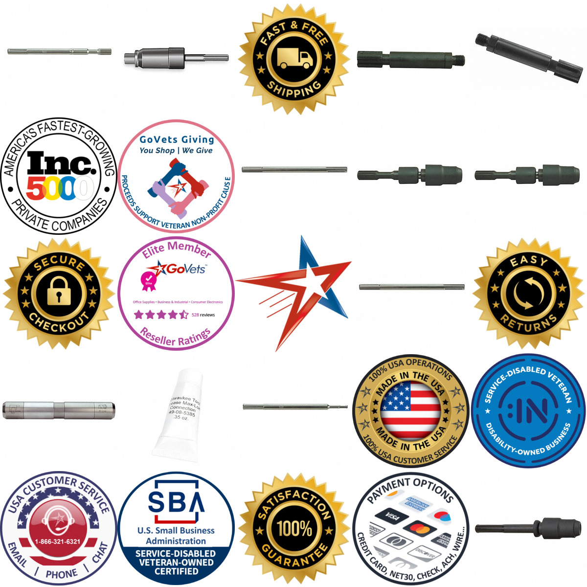 A selection of Concrete and Masonry Drill Bit Adapters products on GoVets