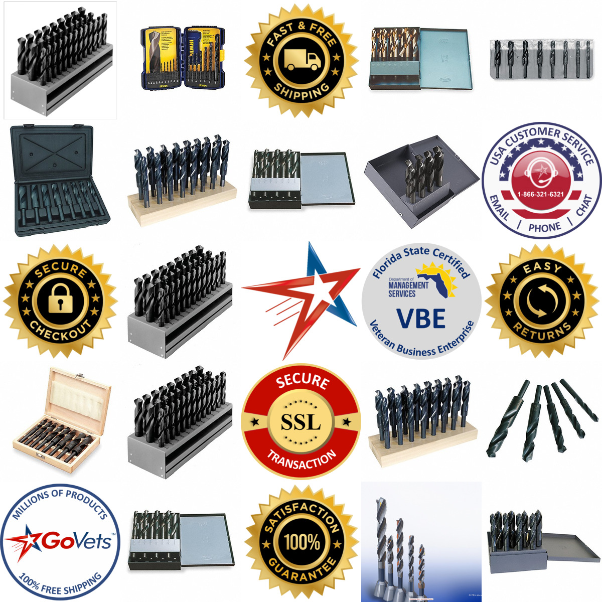 A selection of Reduced Shank Drill Bit Sets products on GoVets