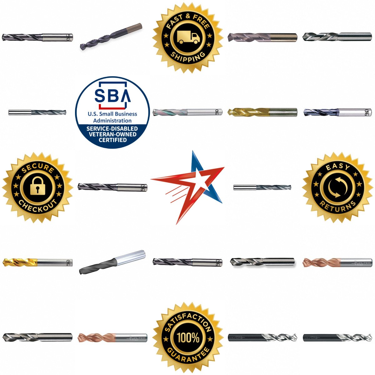 A selection of Screw Machine Length Drill Bits products on GoVets