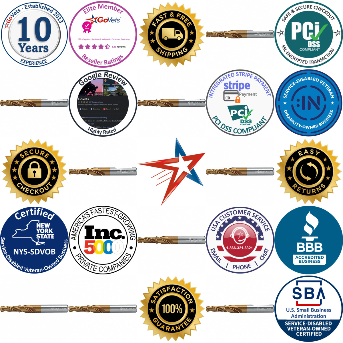 A selection of Step Chamfer Drill Bits products on GoVets