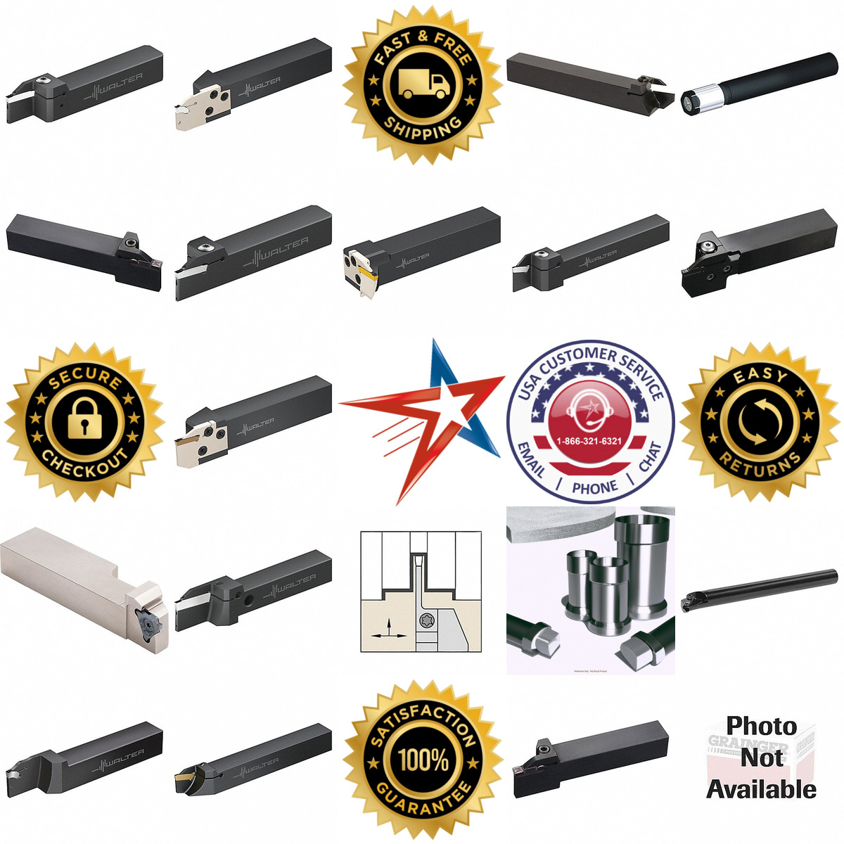 A selection of Indexable Parting and Grooving Tool Holders products on GoVets