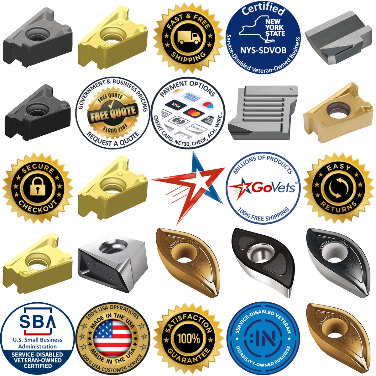 A selection of Specialty and Other Milling Inserts products on GoVets