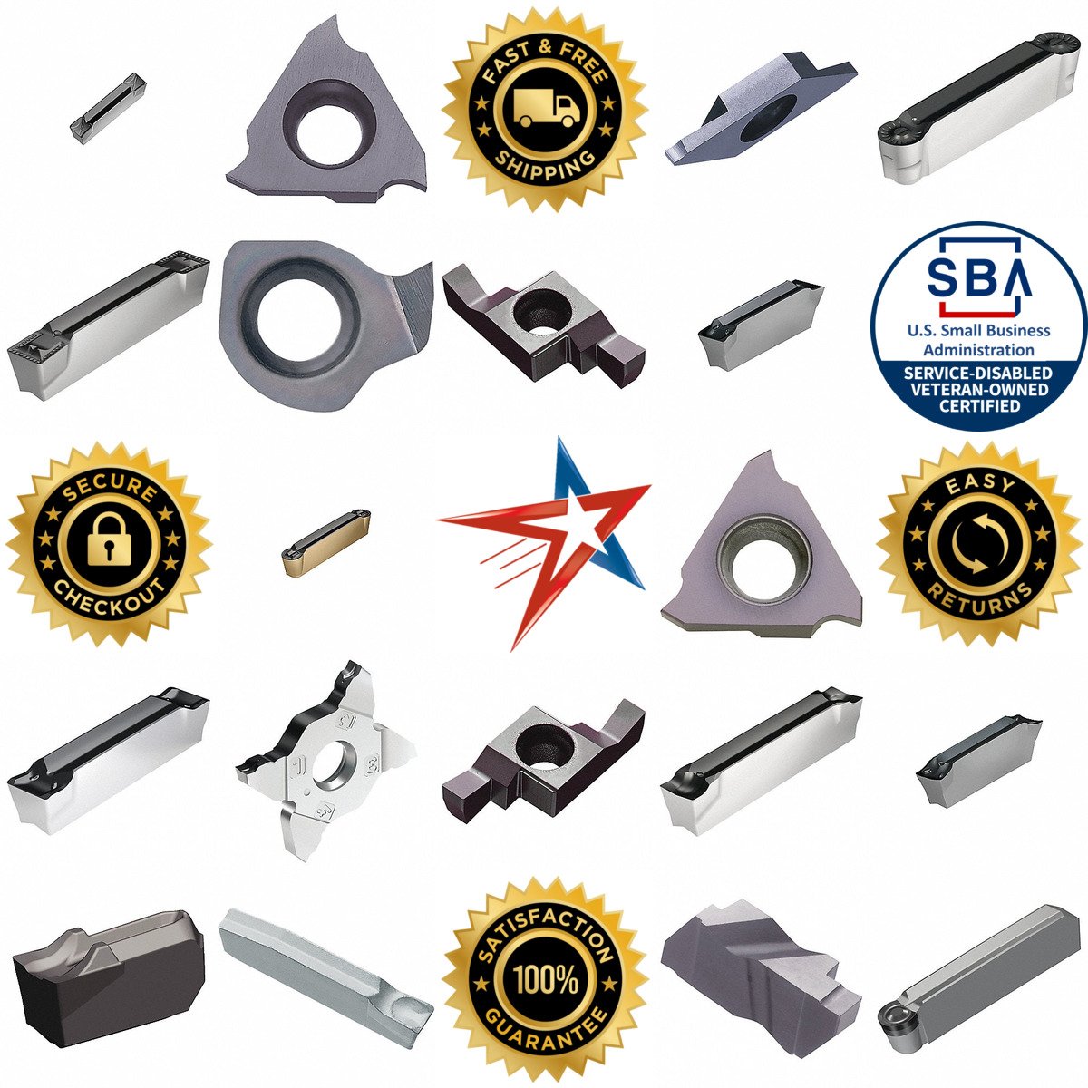 A selection of Indexable Parting and Grooving Inserts products on GoVets