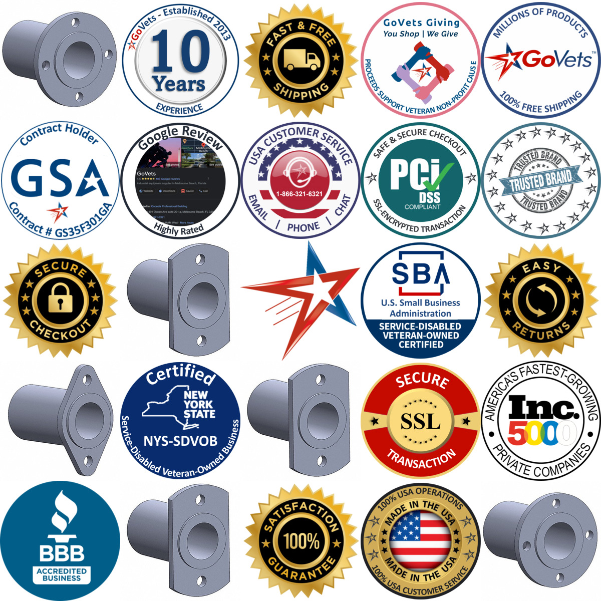 A selection of Quick Release Pin Receptacles products on GoVets