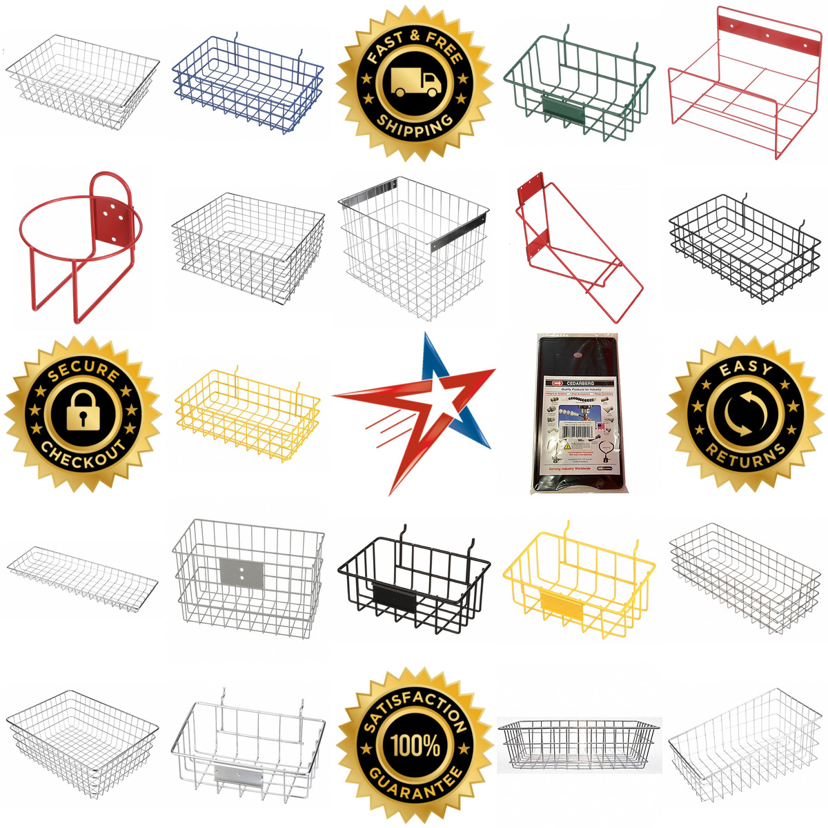 A selection of Storage Baskets Racks and Hooks products on GoVets