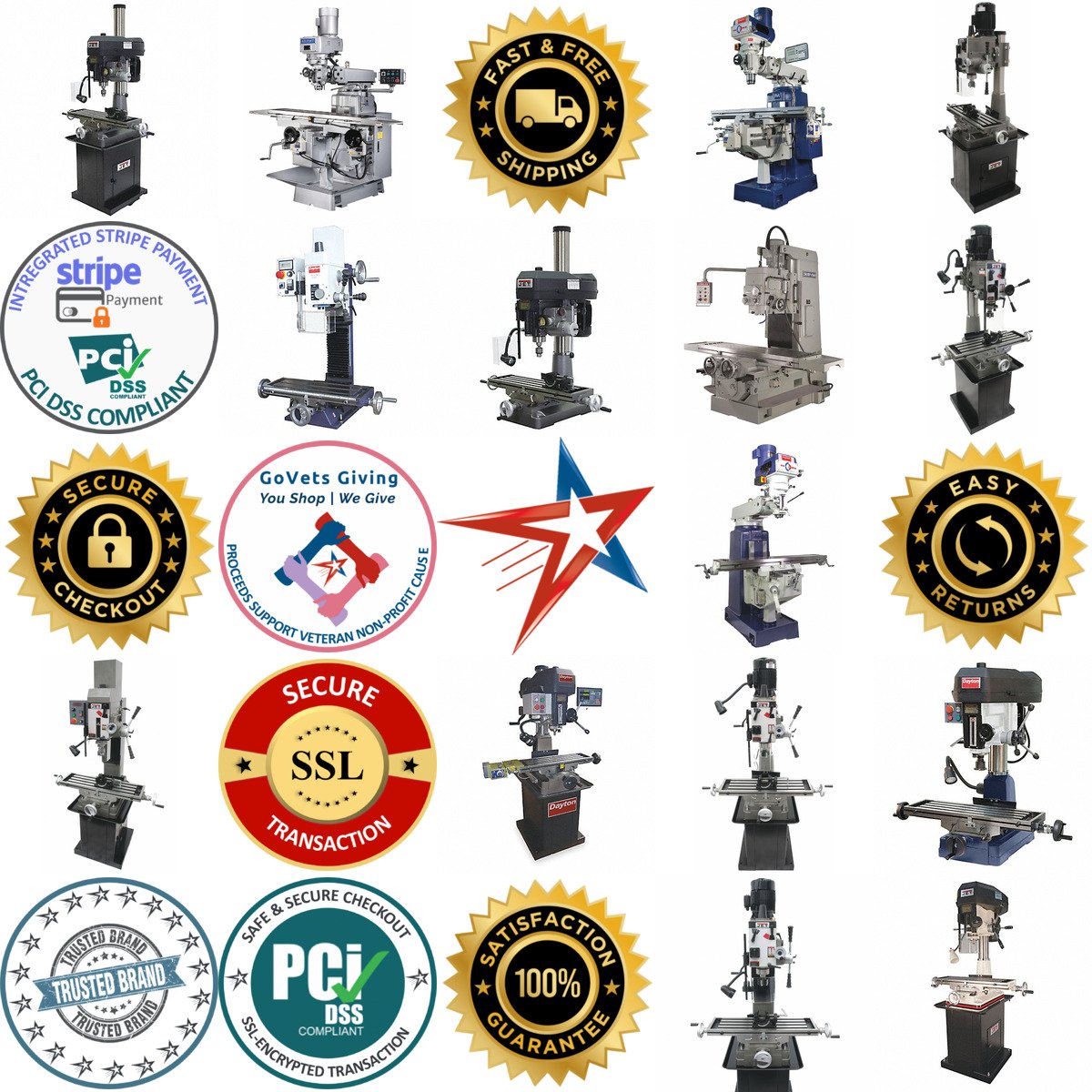 A selection of Drill and Mill Presses products on GoVets