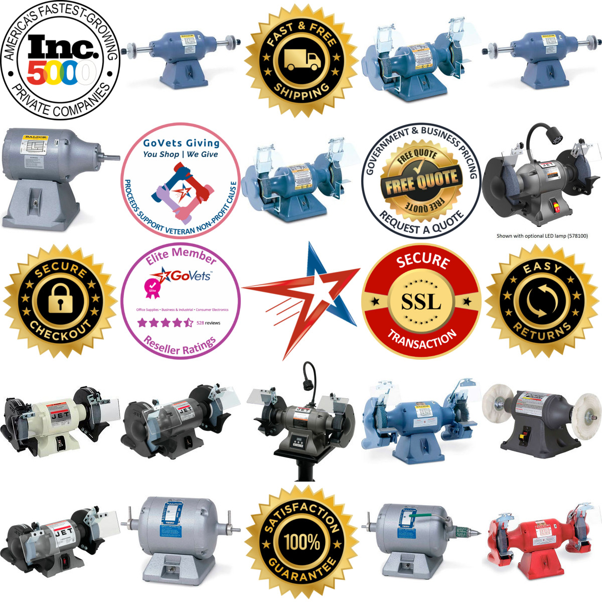 A selection of Grinders and Buffers products on GoVets