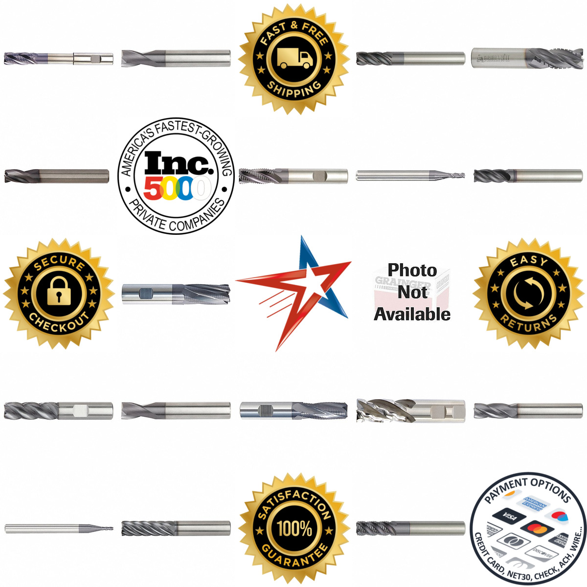 A selection of Corner Chamfer End Mills products on GoVets