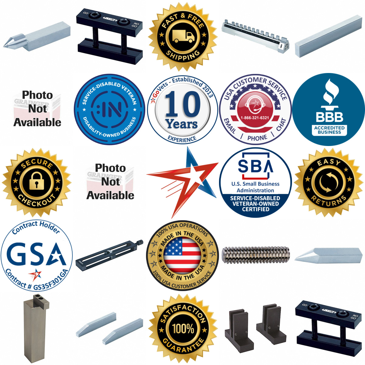 A selection of Gauge Block Holders and Accessories products on GoVets