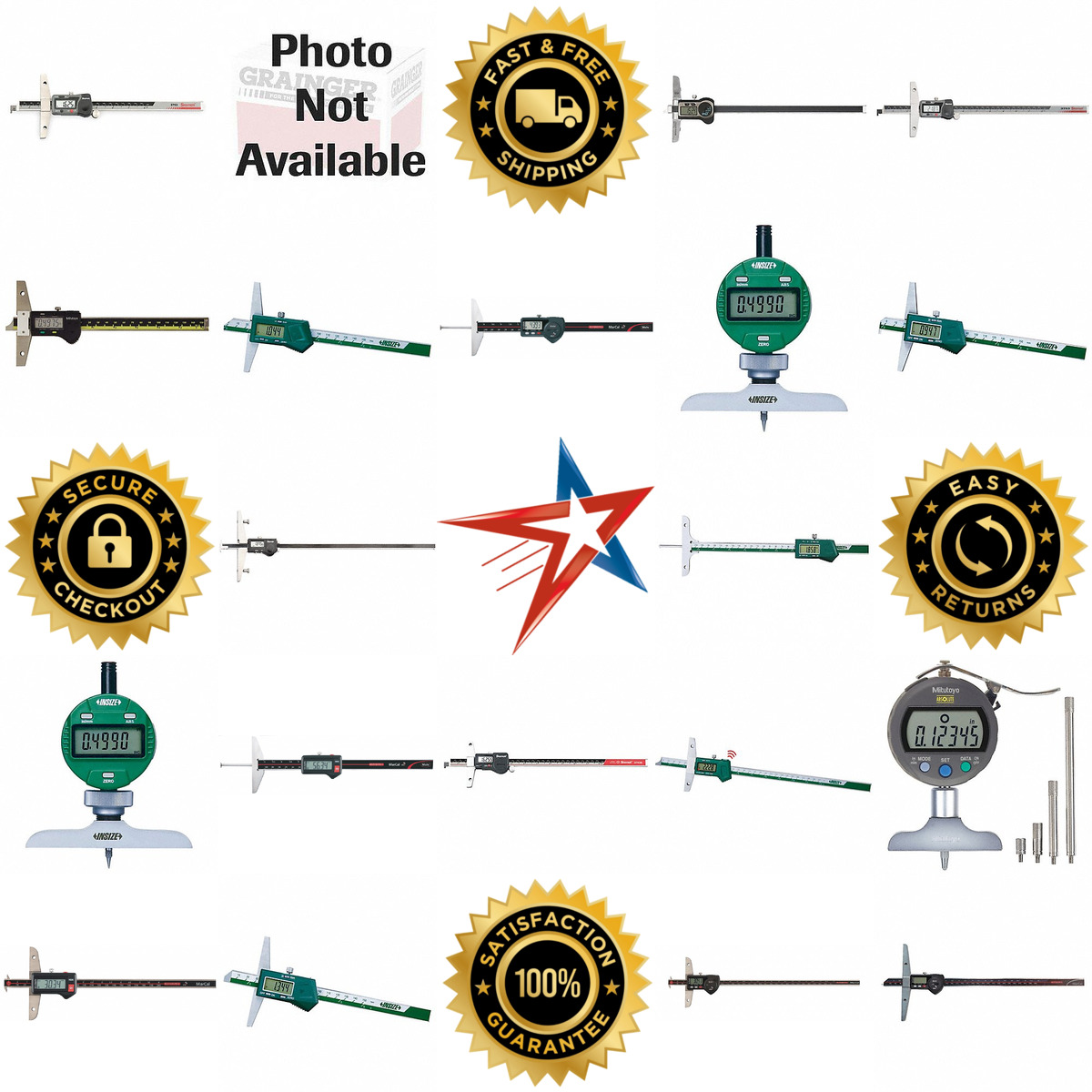 A selection of Digital Depth Gauges products on GoVets