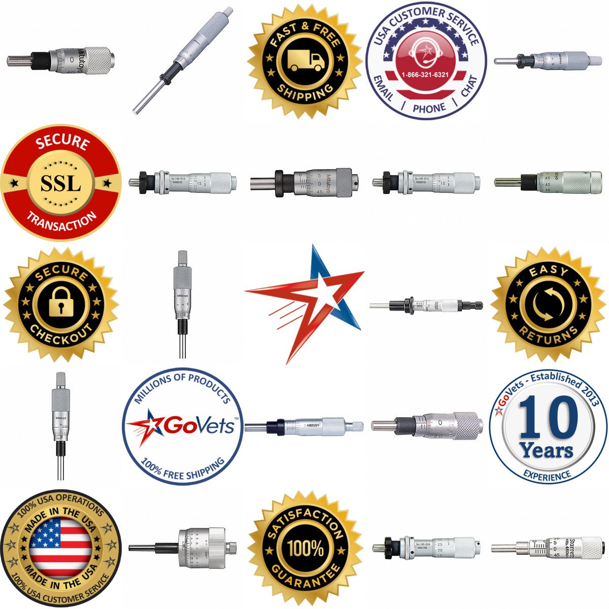 A selection of Mechanical Micrometer Heads products on GoVets