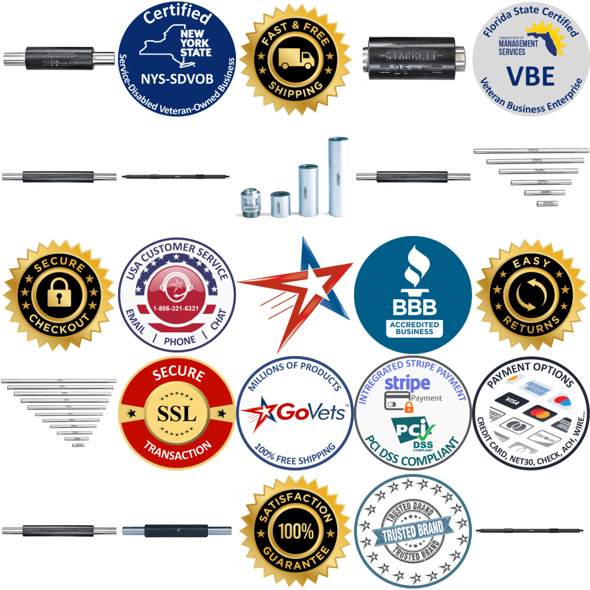 A selection of Micrometer Calibration Standards products on GoVets