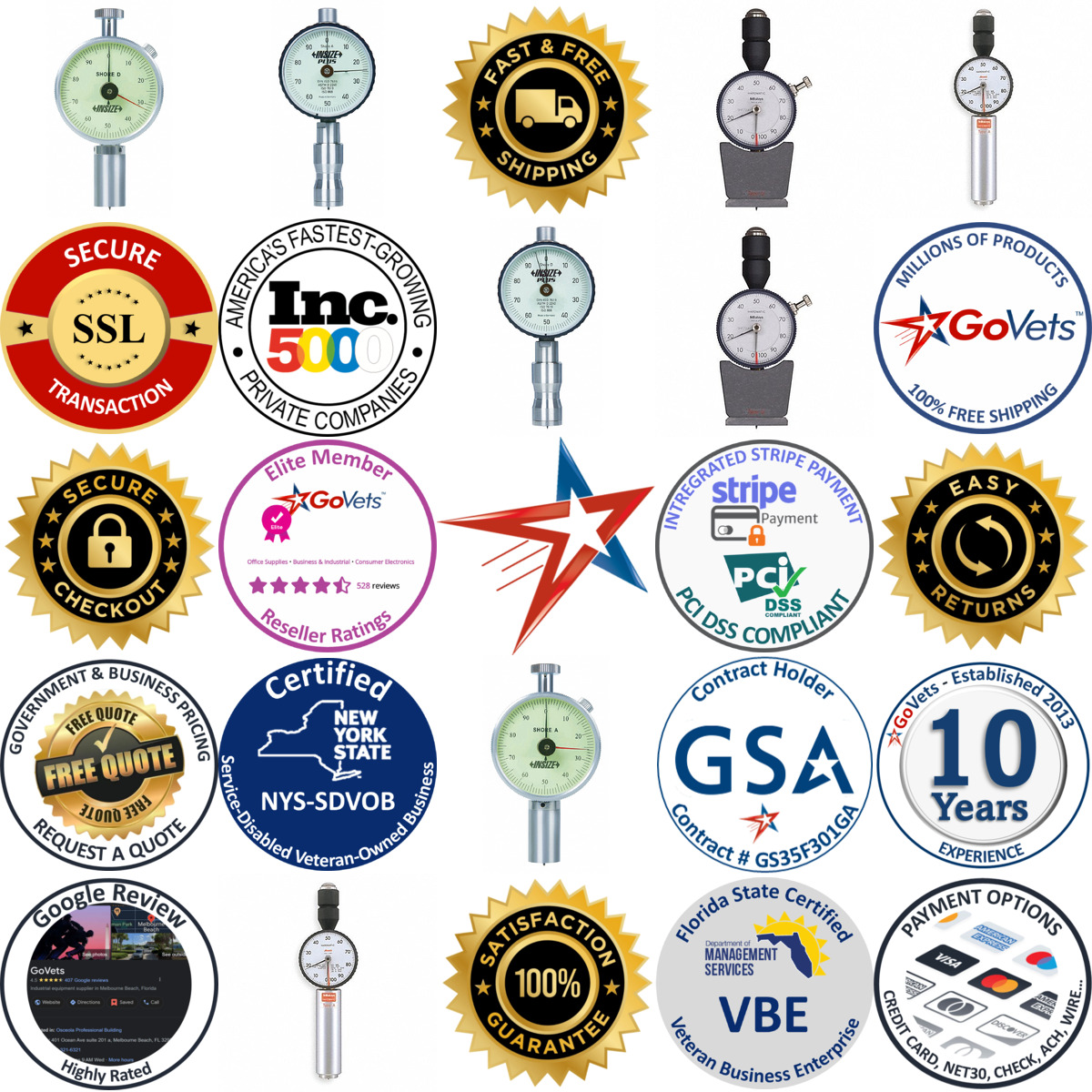 A selection of Dial Durometers products on GoVets