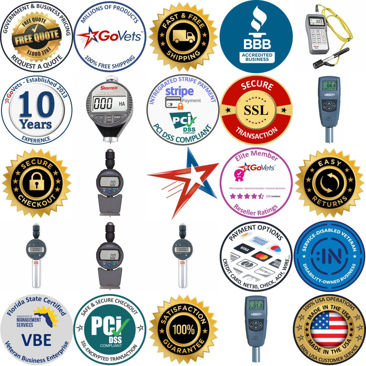 A selection of Digital Durometers products on GoVets