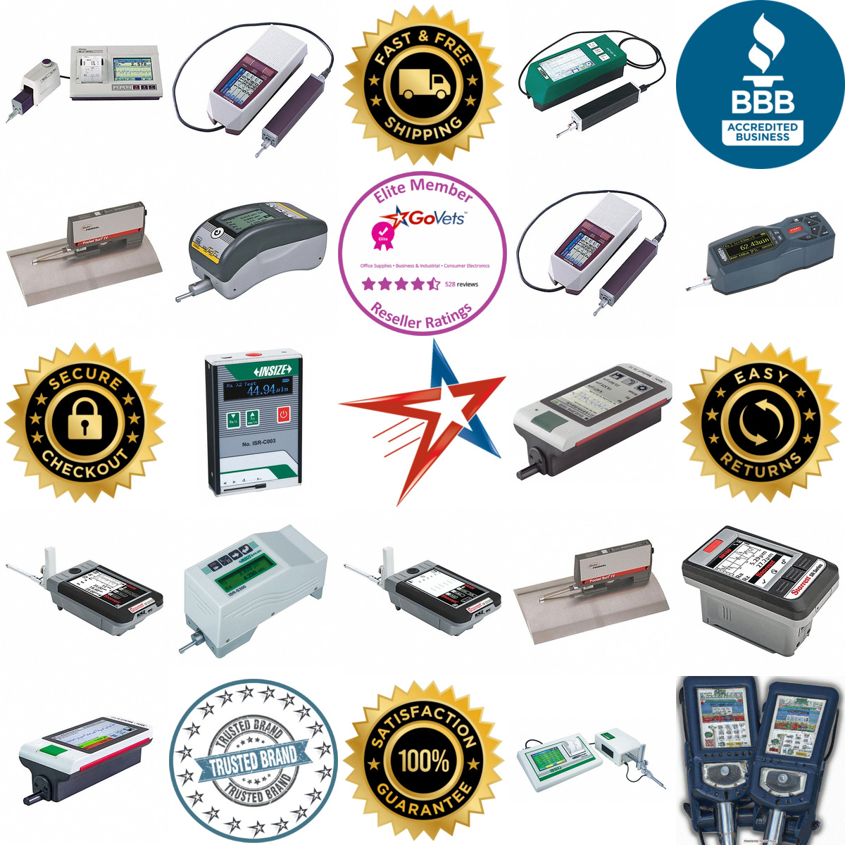 A selection of Handheld and Portable Surface Roughness Testers products on GoVets