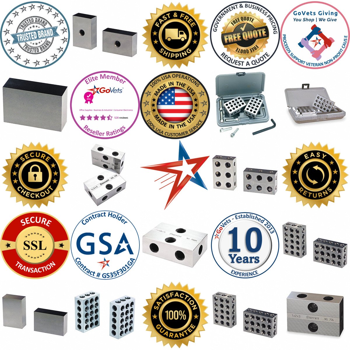 A selection of 1 2 3 Setup Blocks products on GoVets